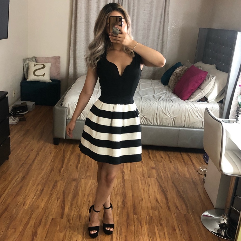 Black and White Dress